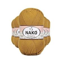 Nako 6706 5 Adet Altın Pırlanta Amigurumi El Örgü İpi Yünü