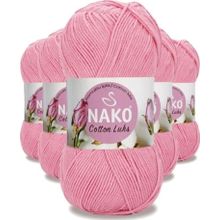 Nako 97549 Pembe 5 Adet Cotton Lüks Yelek Tunik Kazak Bluz Hırka İpi Yünü