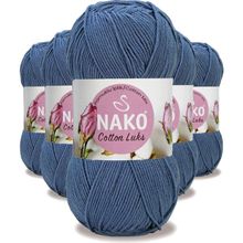 Nako 97563 Denim 5 Adet Cotton Lüks Yelek Tunik Kazak Bluz Hırka İpi Yünü