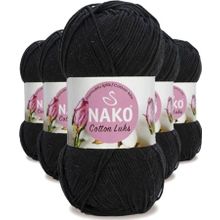 Nako 97568 5 Adet Siyah Cotton Lüks Yelek Tunik Kazak Bluz Hırka İpi Yünü