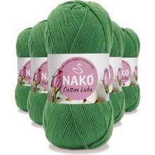 Nako 97576 5 Adet Yeşil Cotton Lüks Yelek Tunik Kazak Bluz Hırka İpi Yünü