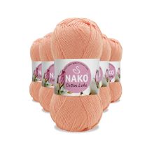 Nako 97594 5 Adet Somon Cotton Lüks Yelek Tunik Kazak Bluz Hırka İpi Yünü
