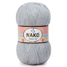 Nako Bebe 100 195 Açık Gri Melanj El Örgü İpi