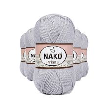 Nako Pırlanta 130 5 Adet Açık Gri Amigurumi El Örgü İpi Yünü