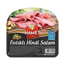 Namet 7/24 50 gr Fıstıklı Hindi Salam