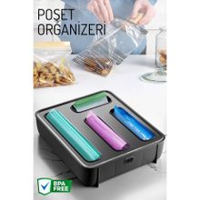 Nandy Home Poşet Organizeri, 4 Bölmeli Poşetlik