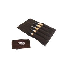 Narex 869300 Deri Sarma Çantalı 5 Parça Yeni Başlayanlar için Ahşap Oyma Seti
