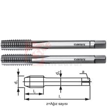 Narex DIN 2181 HSS 2 Parça UNF 1/4 inç El Takım Kılavuzu