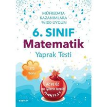 Nartest Yayınevi 6. Sınıf Matematik Yaprak Testi