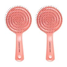 Nascita Pro Üç Boyutlu Oval Saç Fırçası Pembe 02 X 2 Adet