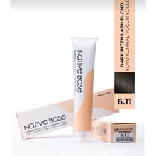 Native Base 6.11 Koyu Kumral Yoğun Küllü 100 ml Saç Boyası