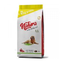 Natura 12 kg Kuzulu ve Narlı Düşük Tahıllı Yetişkin Köpek Maması 2 kg hediye