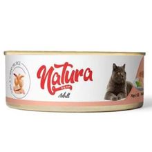 Natura 12x70 gr Ton Balıklı ve Karidesli Yetişkin Kedi Konservesi