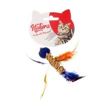 Natura 45 cm Dental Tüylü Kuş Kedi Olta Oyuncağı
