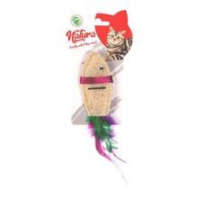 Natura PTC-049 15 cm Doğal Sünger Balık Kedi Oyuncağı