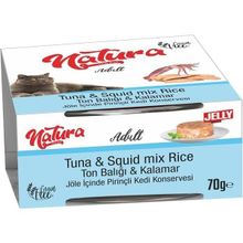 Natura Ton Balıklı Kalamarlı 70 gr Yetişkin Kedi Konservesi