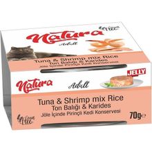 Natura Ton Balıklı Ve Karidesli Yetişkin 70 gr Yaş Kedi Maması