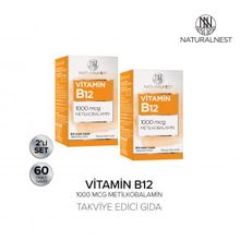 NaturalNest Vitamin B12 1000 mcg Metilkobalamin 2x60 Dilaltı Tablet