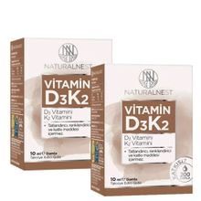 NaturalNest Vitamin D3 K2 2x10 ml Damla