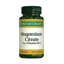 Nature's Bounty Magnesium Citrate Plus Vitamin B6 60 Tablet