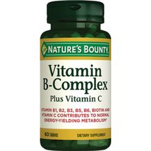 Nature's Bounty Vitamin B Complex Plus Vitamin C Biotin 60 Tablet