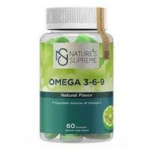 Nature's Supreme Omega 3-6-9 Yeşil Limon Aromalı 60 Çiğnenebilir Tablet