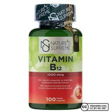 Nature's Supreme Vitamin B12 1000 mcg 100 Kapsül