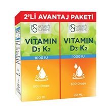 Nature's Supreme Vitamin D3 K2 2x20 ml Damla