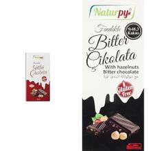 Naturpy Sütlü Çikolata 100 Gr & Naturpy Glutensiz Fındıklı Bitter Çikolata 100 g