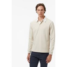 Nautica K57011T.1AS Bej Classic Fit Uzun Kollu Polo Yaka Erkek T-shirt