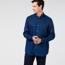 Nautica W35101T 4ES Lacivert Keten Erkek Gömlek
