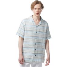 Nautica W45429T.4N9 Mavi Classıc Fit Kısa Kollu Çizgili Erkek Gömlek