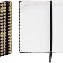 Nava Pt320P Kumaş Ekose Balıksırtı Desenli A5 Çizgisiz Defter