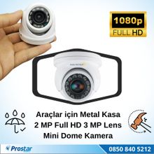 Navistar Araçlar İçin Mini Metal Dome 2 MP Full HD Geniş Açılı Gece Görüşlü Kamera