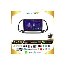 Navistar Fiat Doblo 2015-2019 Model 4 GB + 64 GB Android 13 Kablosuz Carplay Navigasyon Multimedya Sistemi