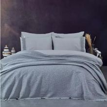 Nazik Home Çift Kişilik Nevresimli Cadiz Gri Pike Seti