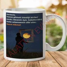 Nazım Hikmet Porselen Kupa Bardak