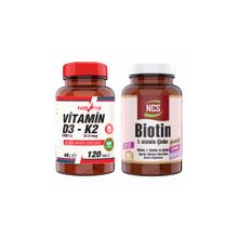 Ncs Biotin L-Sistein Çinko 60 Tablet + Nevfix Vitamin D3 K2 120 Tablet
