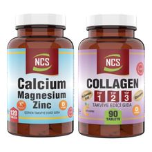 Ncs Calcium Magnesium Zinc 120 Tablet + Collagen Tip 1-2-3 90 Tablet