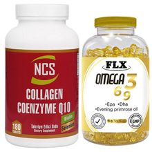 Ncs Collagen Coenzyme Q10 Biotin Selenium 180 Tablet + Flx Omega 3-6-9 90 Kapsül Balık Yağı