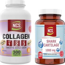 Ncs Collagen Tip 1-2-3 300 Tablet + Shark Cartilage 1000 mg 120 Tablet