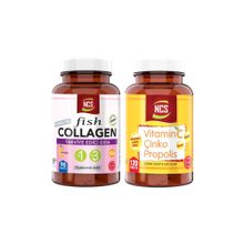 Ncs Hydrolyzed Fish Collagen 90 Tablet + Vitamin C Çinko Propolis 120 Tablet