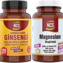 Ncs Kırmızı Kore Ginsengi 120 Tablet + Magnesium Bisglisinat 60 Tablet