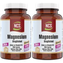 Ncs Magnesium Bisglisinat Çinko Vitamin B6 ZMA 2x120 Tablet