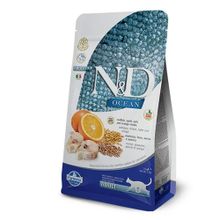 N&D 1.5 kg Ocean Düşük Tahıllı Balıklı ve Portakallı Kedi Maması