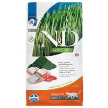 N&D 1,5 kg Spirulina Takviyeli Ringa Balıklı Kurt Üzümlü Tahılsız Yetişkin Kuru Kedi Maması