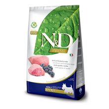 N&D 2,5 kg Tahılsız Kuzu Etli Yabanmersinli Mini Irk Yetişkin Köpek Maması