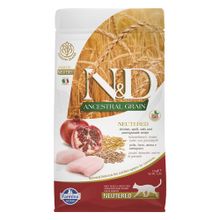 N&D 5 kg Ancestral Grain Düşük Tahıllı Tavuk ve Narlı Kısırlaştırılmış Kedi Maması