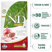 N&D 5 kg Tahılsız Tavuklu ve Narlı Yavru Kedi Maması
