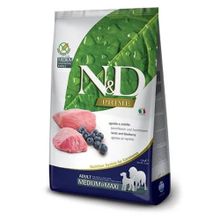 N&D 7 kg Kuzulu Yaban Mersinli Tahılsız Mini Yetişkin Köpek Maması
